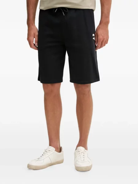 Pantaloni scurți Karl Lagerfeld cu cordon negru