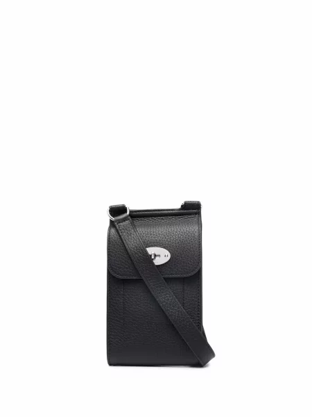 Geanta de piele Mulberry din piele negru