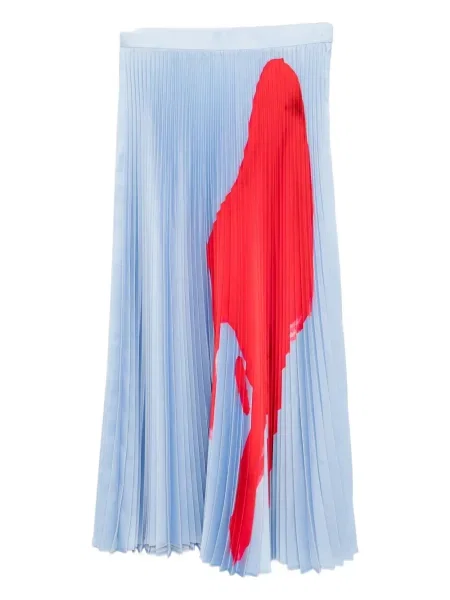 Spódnica plisowana Enfold z nadrukiem niebieska