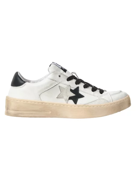 Sneakersy 2star skórzane białe
