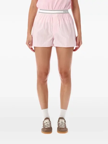Pantaloni scurți Sporty & Rich cu autograf roz