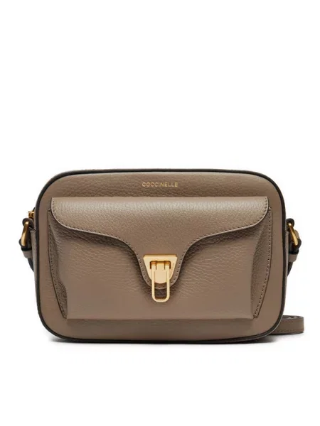 Coccinelle De piele geantă poștaș BEAT SOFT maro