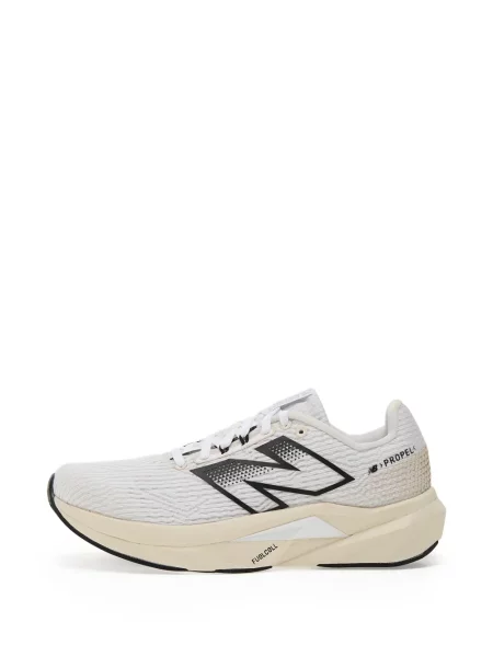 Кожаный плисиран суичър с качулка New Balance черно