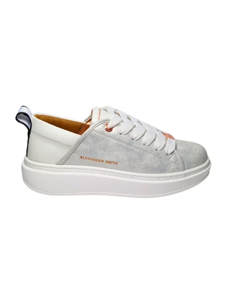 Sneakersy Alexander Smith skórzane szare