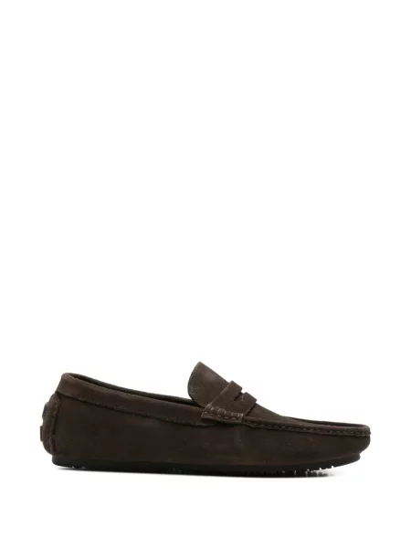 Pantofi loafer Sergio Moretti Firenze din piele de căprioară maro