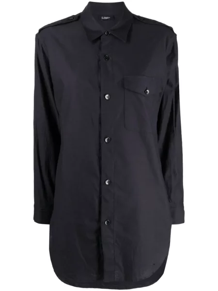 Cămașă Yohji Yamamoto lungă albastru