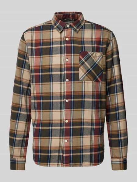 Koszula casualowa z kieszenią na piersi Knowledgecotton Apparel