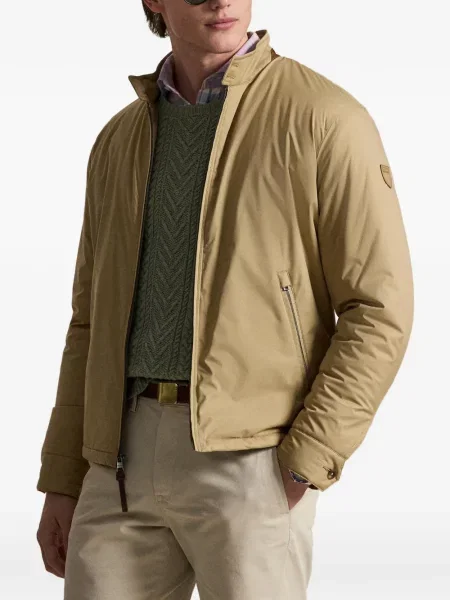 Portofel Polo Ralph Lauren din piele cu dungi cu glugă verde