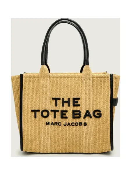 Marc Jacobs Geantă shopper THE LARGE TOTE cu adaos de piele bej