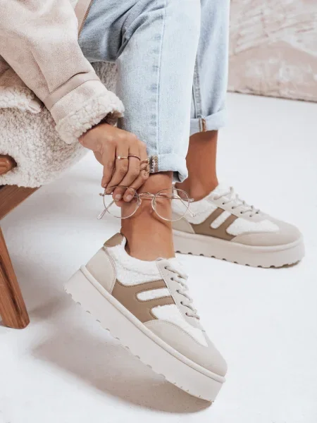 Teniși Dstreet cu toc jos