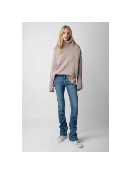 Sweter Zadig & Voltaire z kaszmiru szary