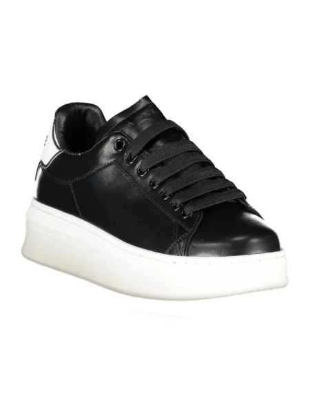 Sneakersy Gaëlle Paris skórzane czarne