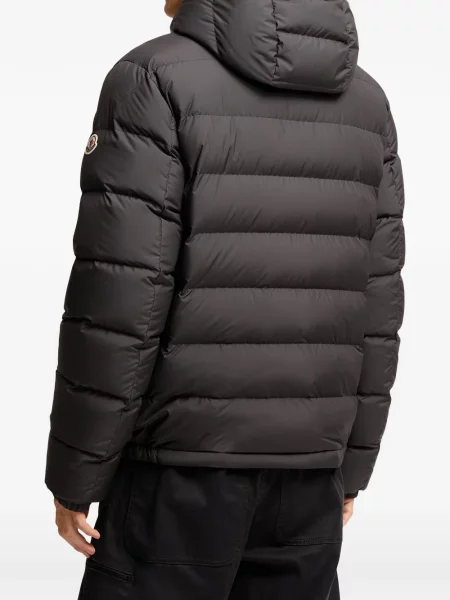 Geacă Moncler cu glugă negru