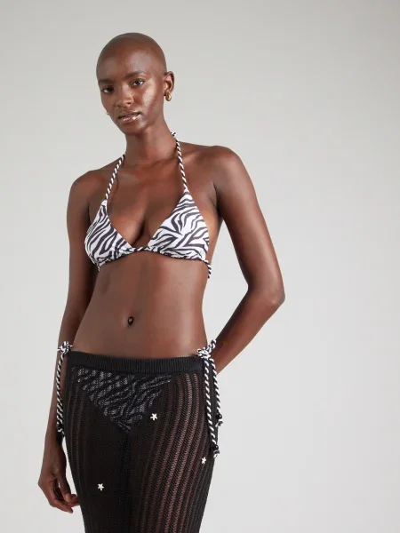 Hunkemöller Bikini partea de sus Doha Negru alb