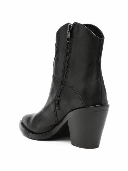 Botine Ash din piele negru