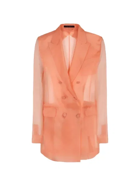 Sacou cu două rânduri de nasturi Max Mara cu două rânduri de nasturi roz