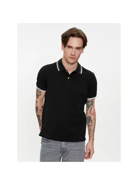 Geox Polo majica Regular Fit črna