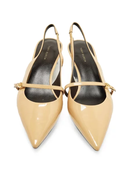 Pantofi cu toc Tory Burch din piele de lac slingback