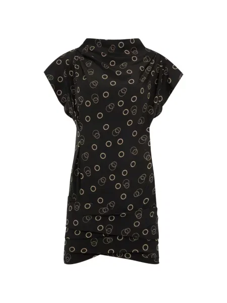 Rochie Isabel Marant cu imagine drapată negru