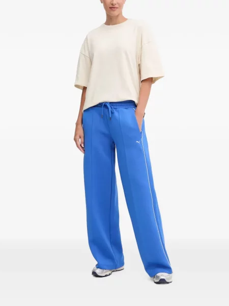 Pantaloni Puma alergare cu cordon albastru