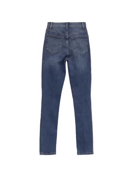 Blugi skinny Reformation skinny fit albastru