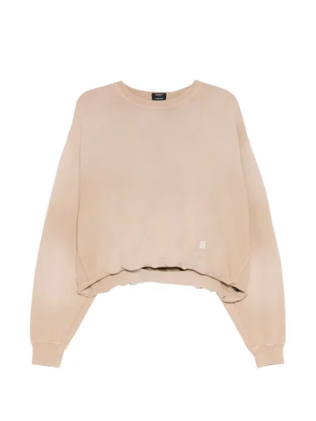 Haftowany sweter R13 o skróconej długości