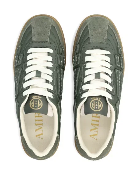 Sneakerși Amiri din piele verde