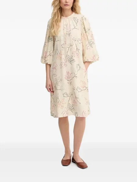 Rochie midi Mos Mosh cu model floral până la genunchi de costum