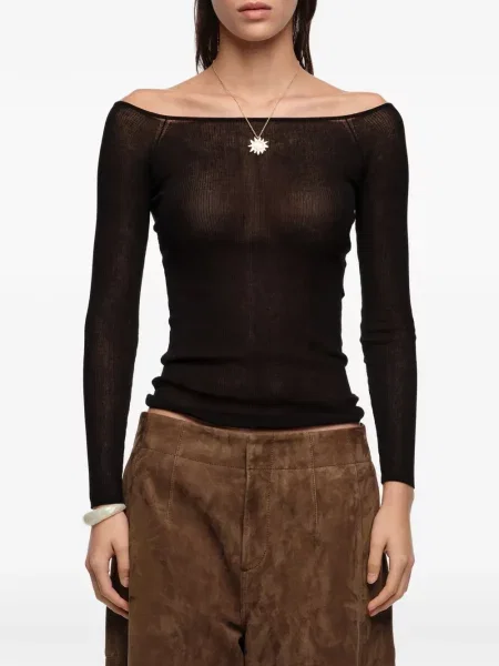 Top Bimba Y Lola cu nervuri negru