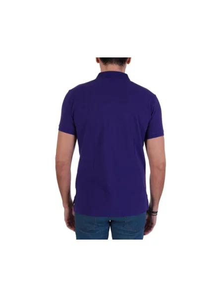 Haftowana koszulka polo Polo Ralph Lauren fioletowa