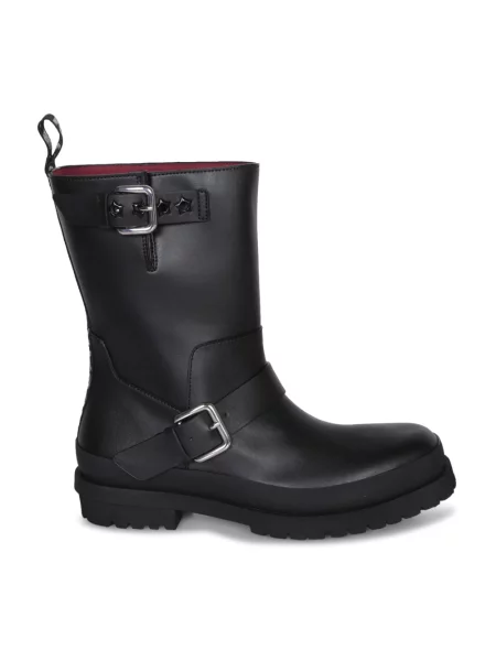 Botki Stella Mccartney skórzane czarne