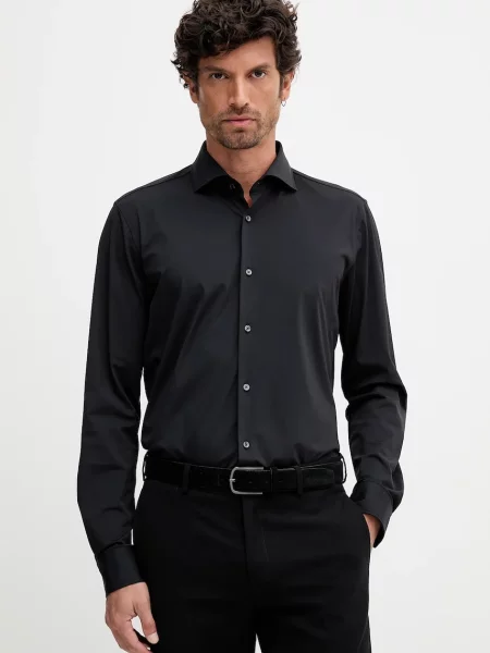 Joop! cămașă cu guler italian slim negru