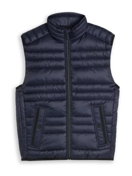TOM TAILOR Vestă închis albastru