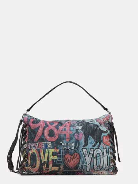 Desigual Geantă de umăr mai multe culori negru