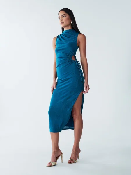 BWLDR Rochie Lenora petrol verde