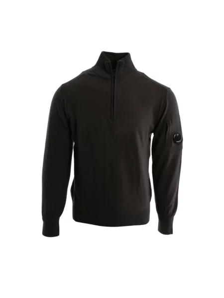 Sweter wełniany C.p. Company wełniany szary