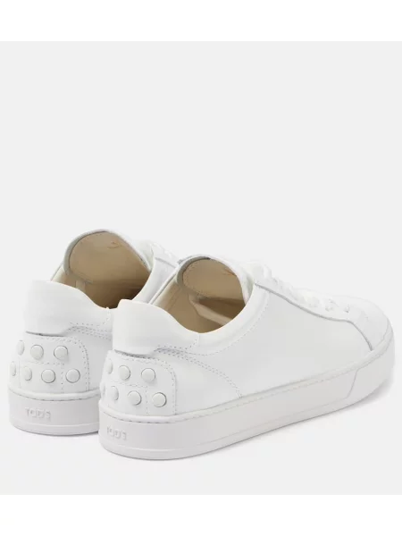 Sneakerși Tod's din piele alb