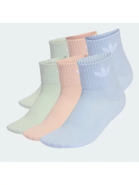 Skarpety z mieszanka bawełny w zestaw 6 par Adidas Originals zielone