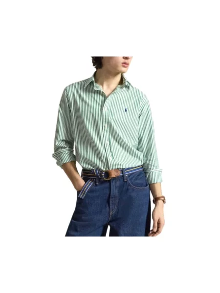Polo Ralph Lauren WASHED BROADCLOTH-WVN-SHIRT koszula zielona