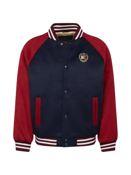 Tommy Jeans Bundy bomber Tmavomodrá biela