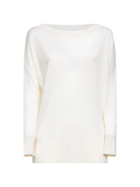 Pulover P.a.r.o.s.h. cu decolteu barcă alb