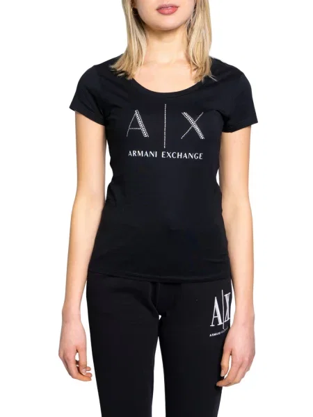 Koszulka Armani Exchange czarna