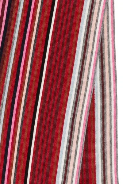 Fular Paul Smith de lână cu dungi roșu
