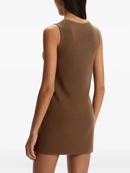 Rochie mini 12 Storeez fără mâneci de costum maro
