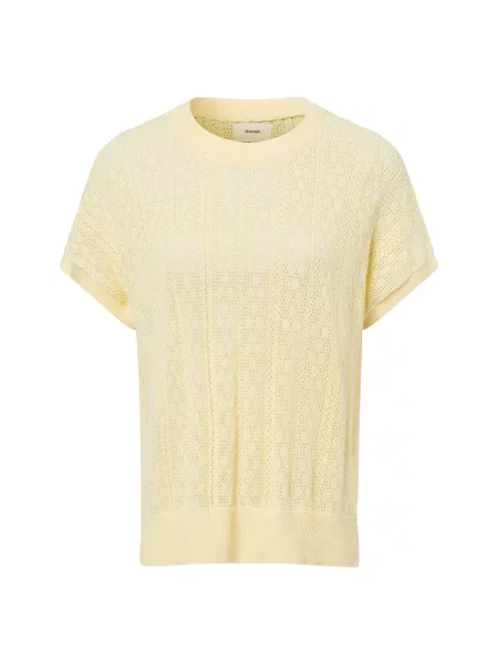 Nümph koszulka z dzianiny Nulivas Kobiety wypukły wzór tkaniny S żółty
