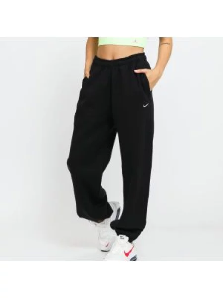 Kalhoty Nike Solo Swoosh Fleece Pants Black/ White bílé