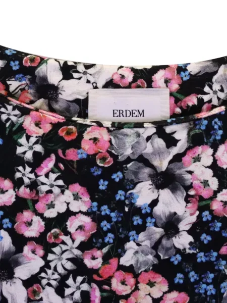 Rochie mini Erdem cu model floral de costum negru