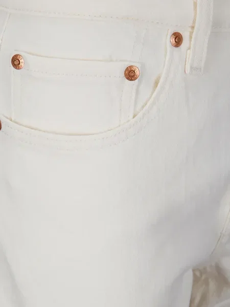 Cropp blugi drepți Levi's® zdrențuiți cu 5 buzunare albastru