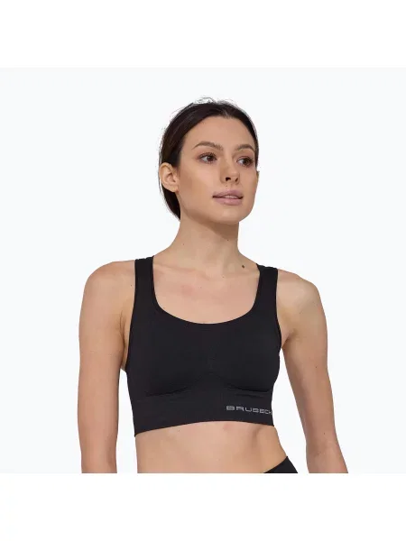 Biustonosz termoaktywny Brubeck Gym Crop black czarny
