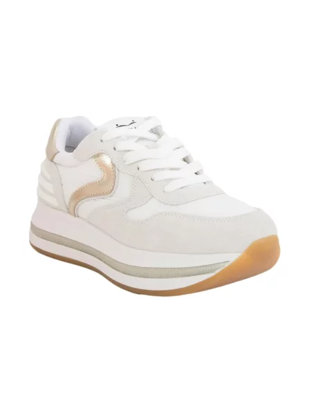 Sneakersy Voile Blanche skórzane białe